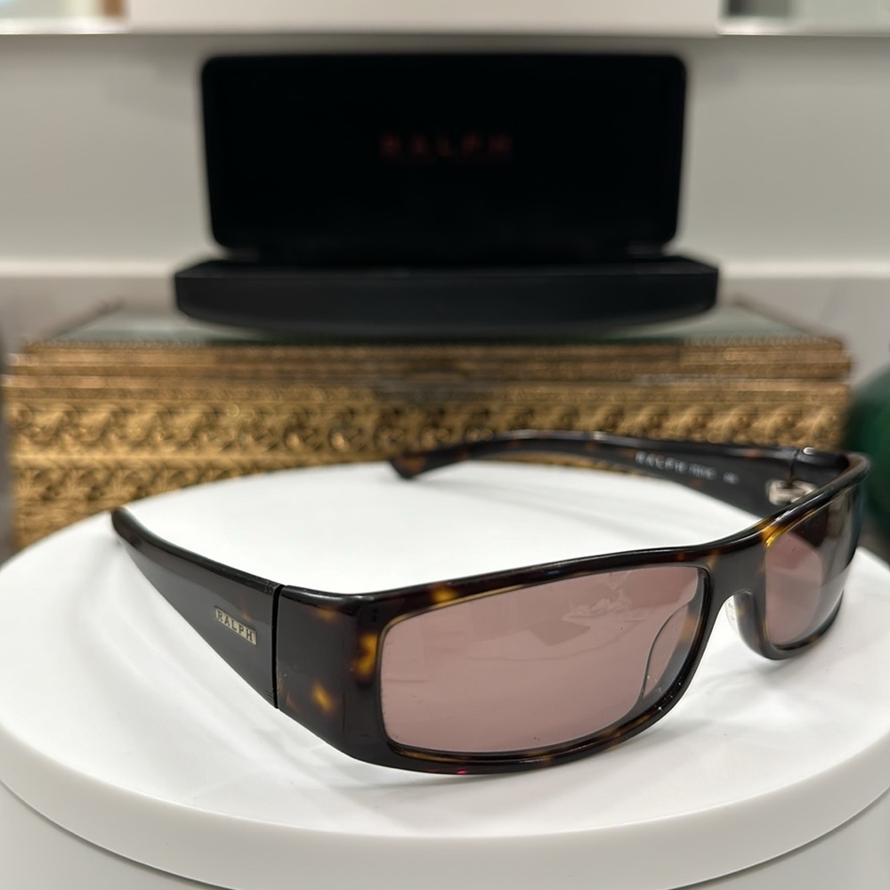 Ralph Lauren Brown/Amber Tortoiseshell Sunglasses EUC & RL Hard-Case EUC